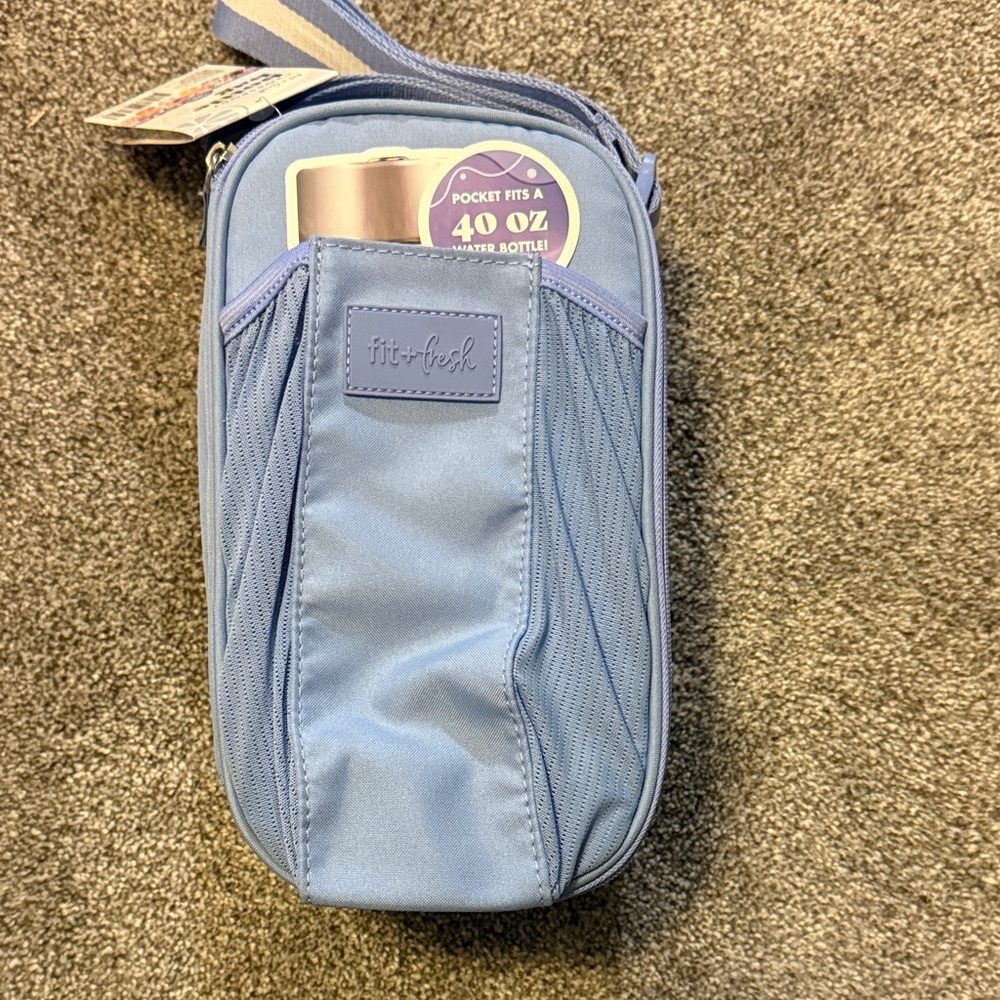 Blue Insulated Bottle Carrier